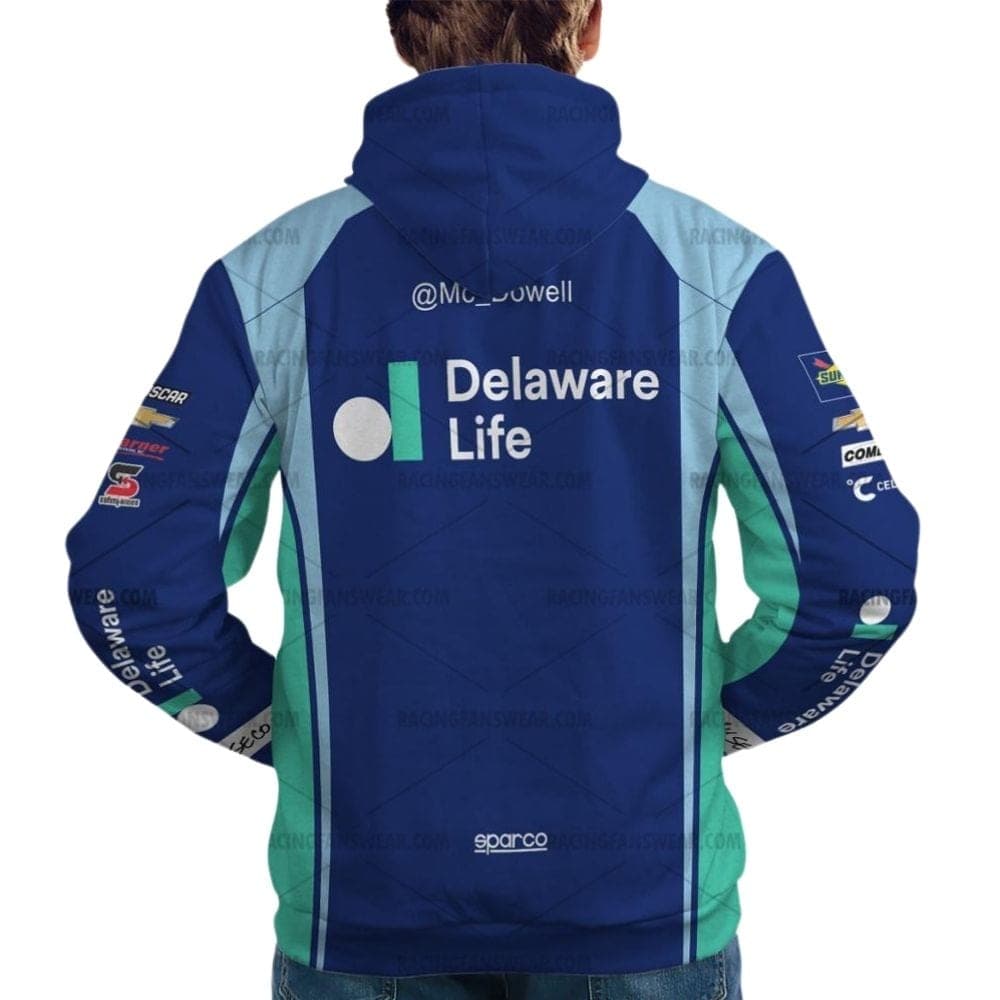 Michael McDowell Nascar Racing Deleware Life 2025 Uniform All Over Print Hoodie