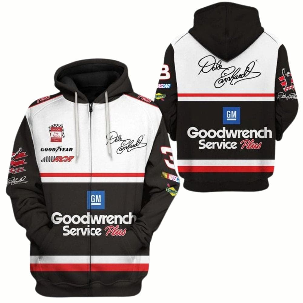 Dale Earnhardt Rcr Signature All-over Print Hoodie