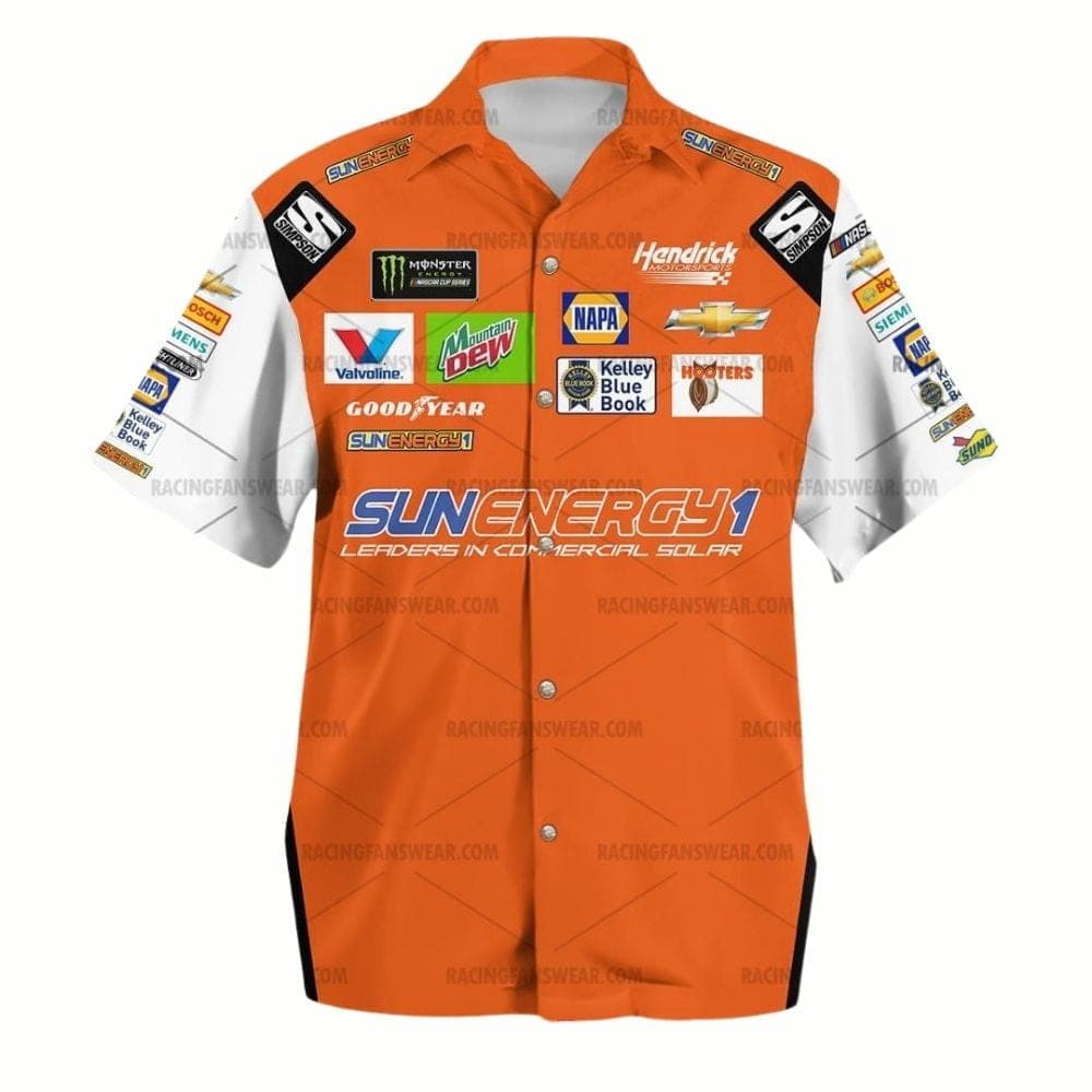 Chase Elliott Nascar Racing 2018 Sunenegy Uniform Hawaiian Shirt