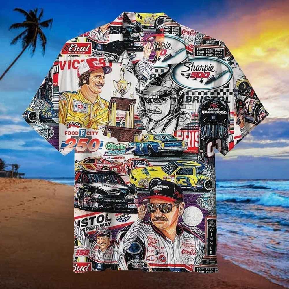 Dale Earnhardt Nascar Hawaiian Shirt