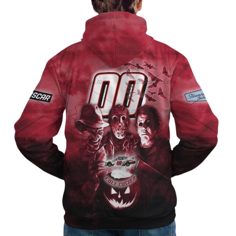 Cole Custer Nascar Racing With Friends Horror Halloween All Over Print Hoodie
