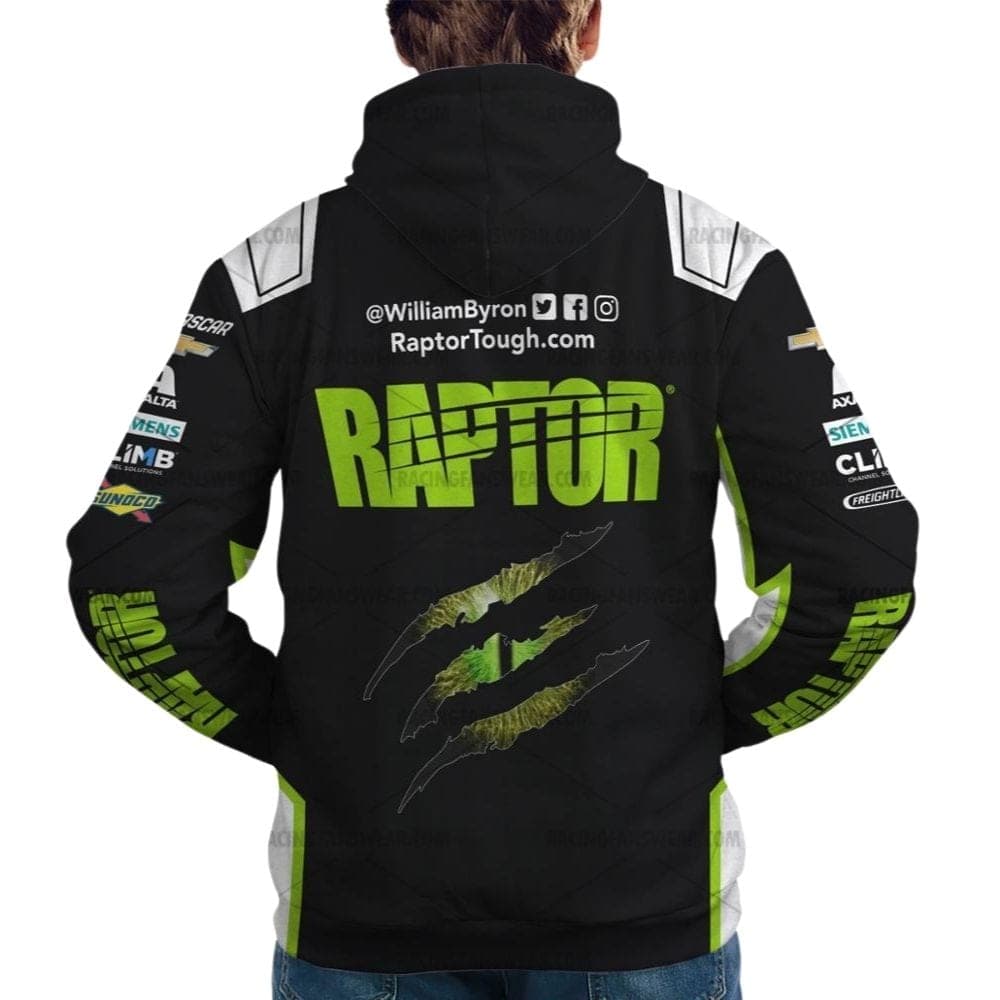 William Byron Nascar Racing Raptor 2025 Uniform All Over Print Hoodie