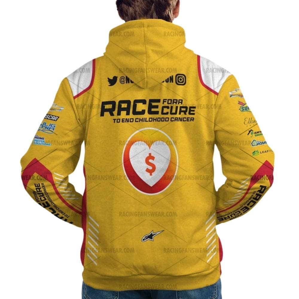 Noah Gragson Nascar Racing 2022 Race Fora Cure Uniform All Over Print Hoodie