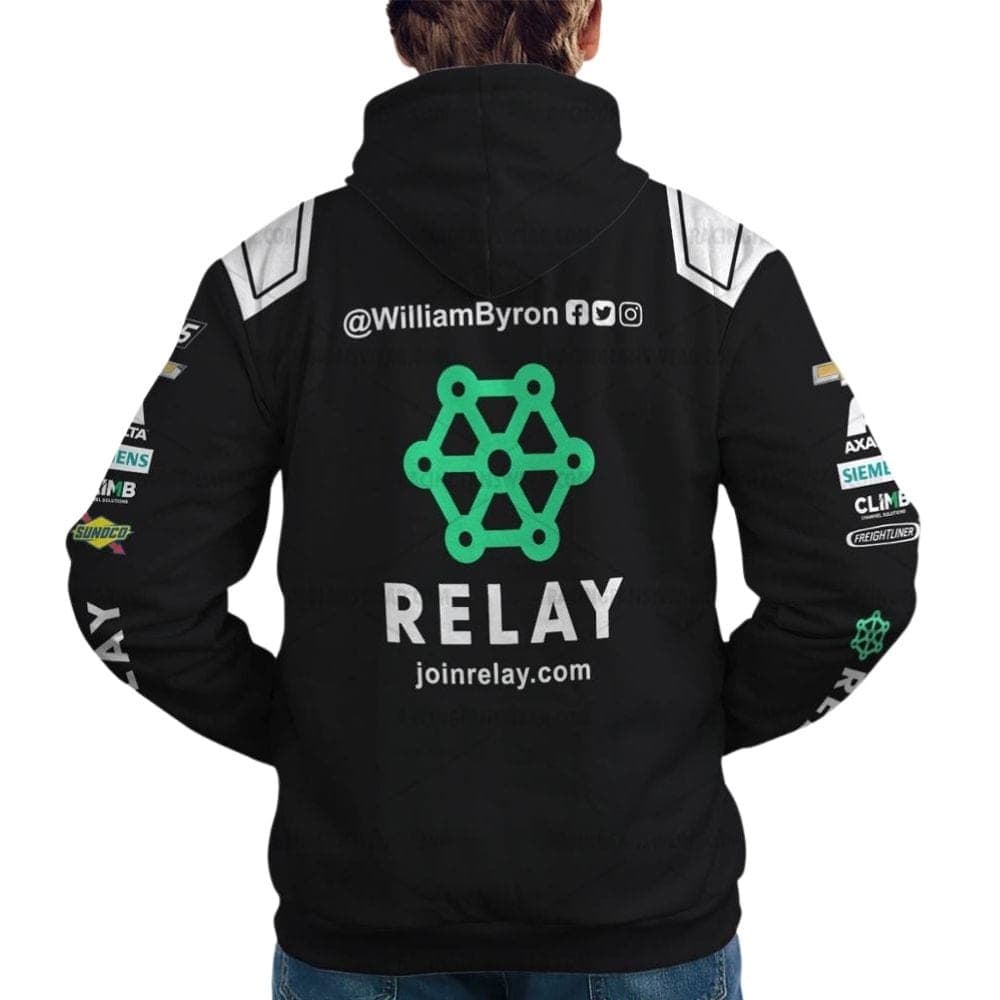 William Byron Relay Payments Nascar Racing Uniform All Over Print Hoodie
