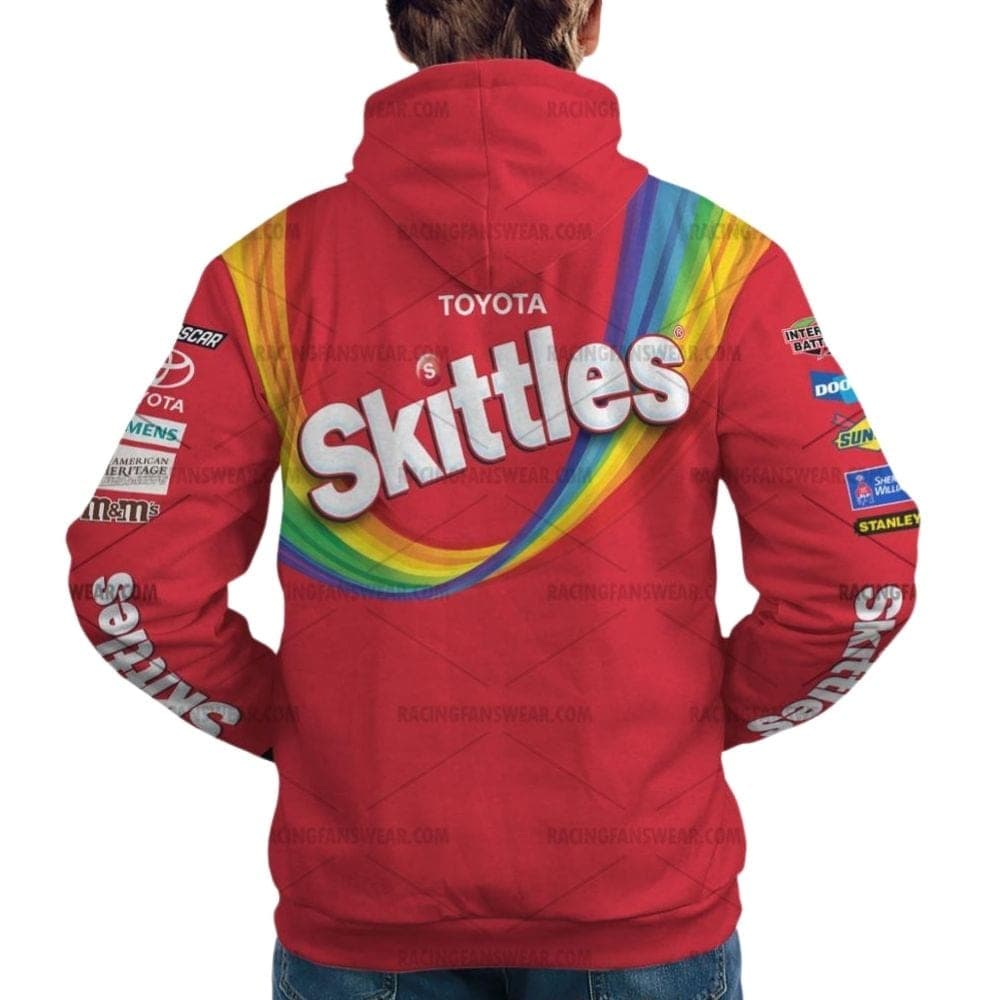 Kyle Busch Nascar Racing 2017 Skittles Uniform All-over Print Hoodie