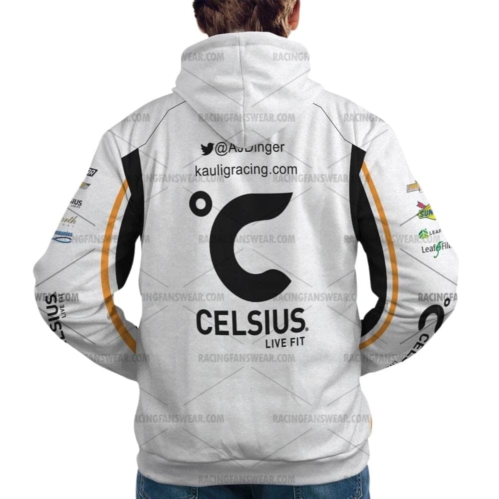 AJ Allmendinger Nascar Racing 2024 Kaulig Racing Celsius Uniform All Over Print Hoodie