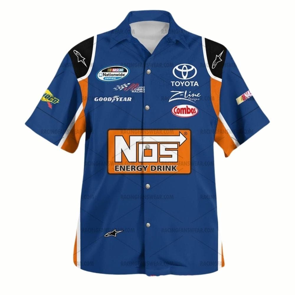 Kyle Busch Nascar Racing 2010 Nos Energy Drink Uniform Hawaiian Shirt