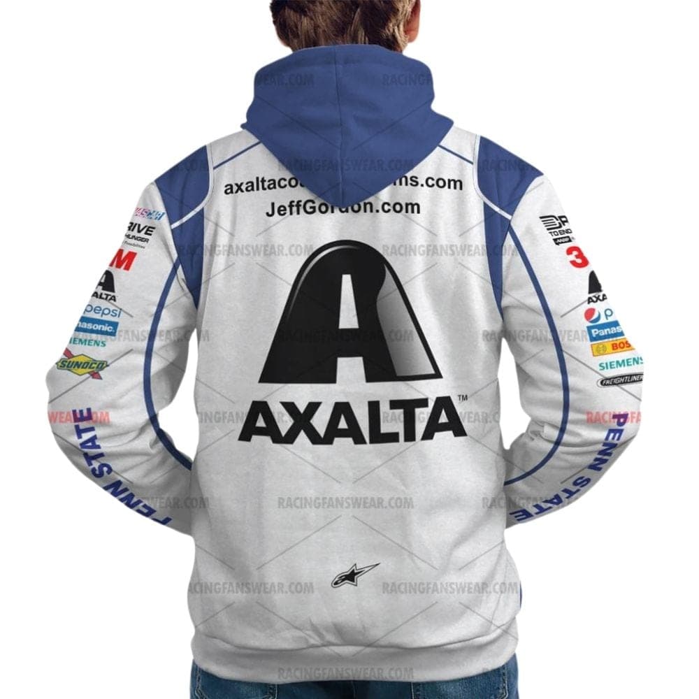 Jeff Gordon Nascar Racing Axalta Chevrolet And Hendrick Motorsport 2015 Uniform All Over Print Hoodie