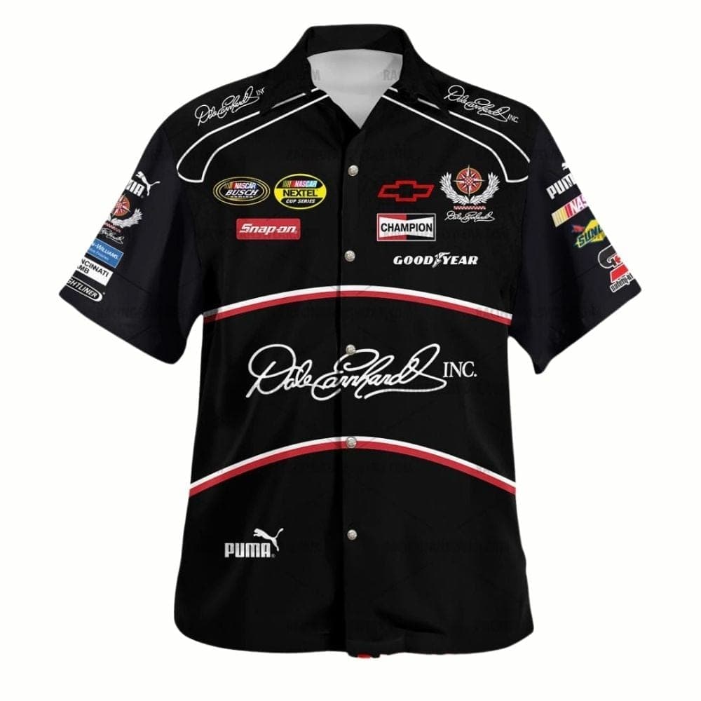 Dale Earnhardt Nascar Racing Signature Hawaiian Shirt