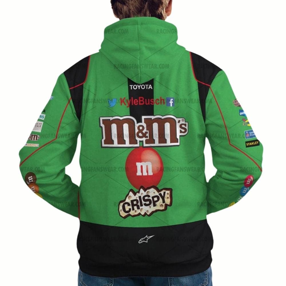 Kyle Busch Nascar M&M 2015 Racing Uniform All-over Print Hoodie