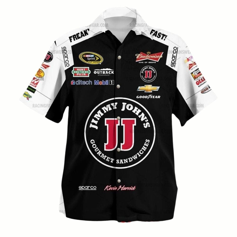 Kevin Harvick Nascar Jimmy John's Racing 2014 Uniform Hawaiian Shirt