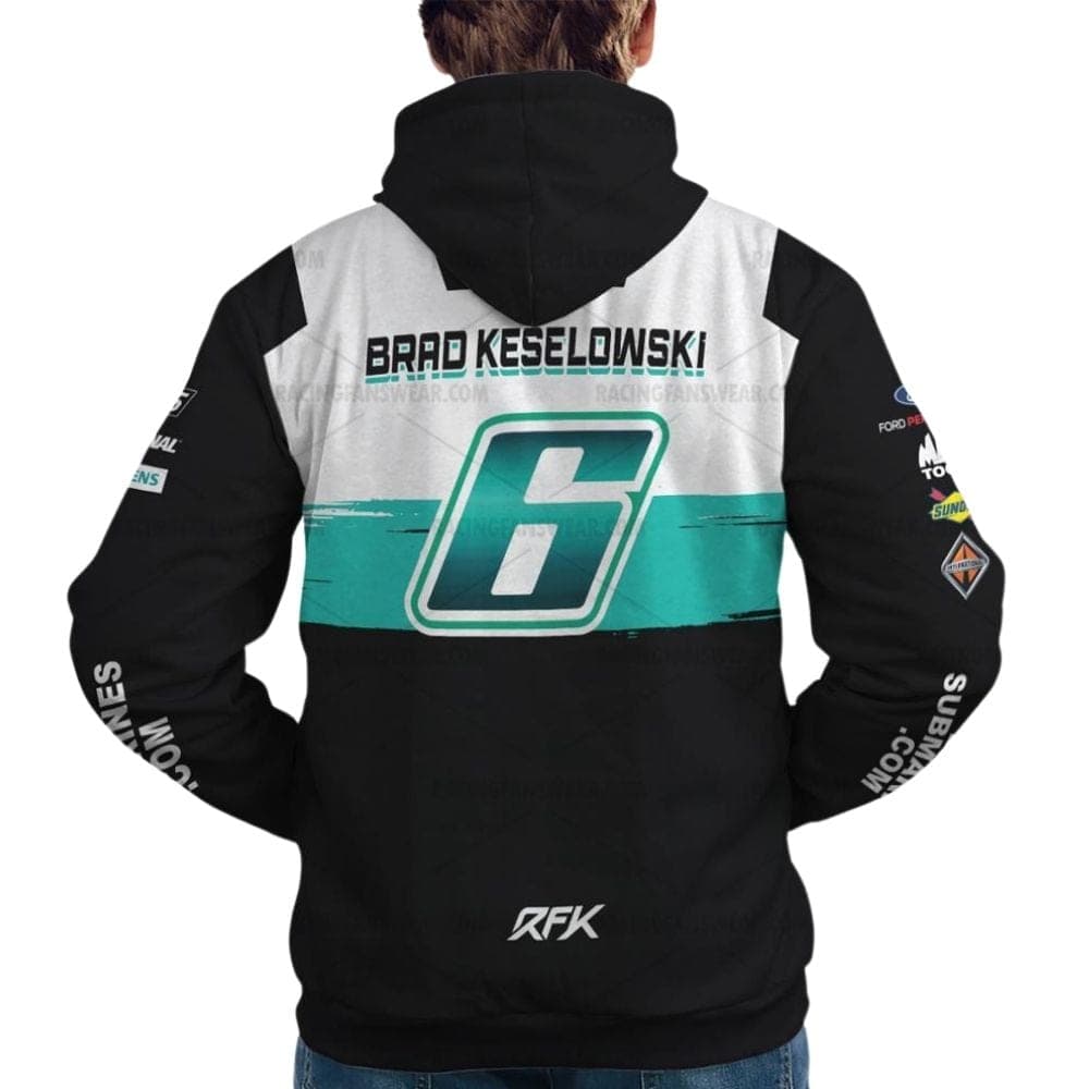 Brad Keselowski 6 Nascar 2023 Build Submarines Racing Uniform All Over Print Hoodie