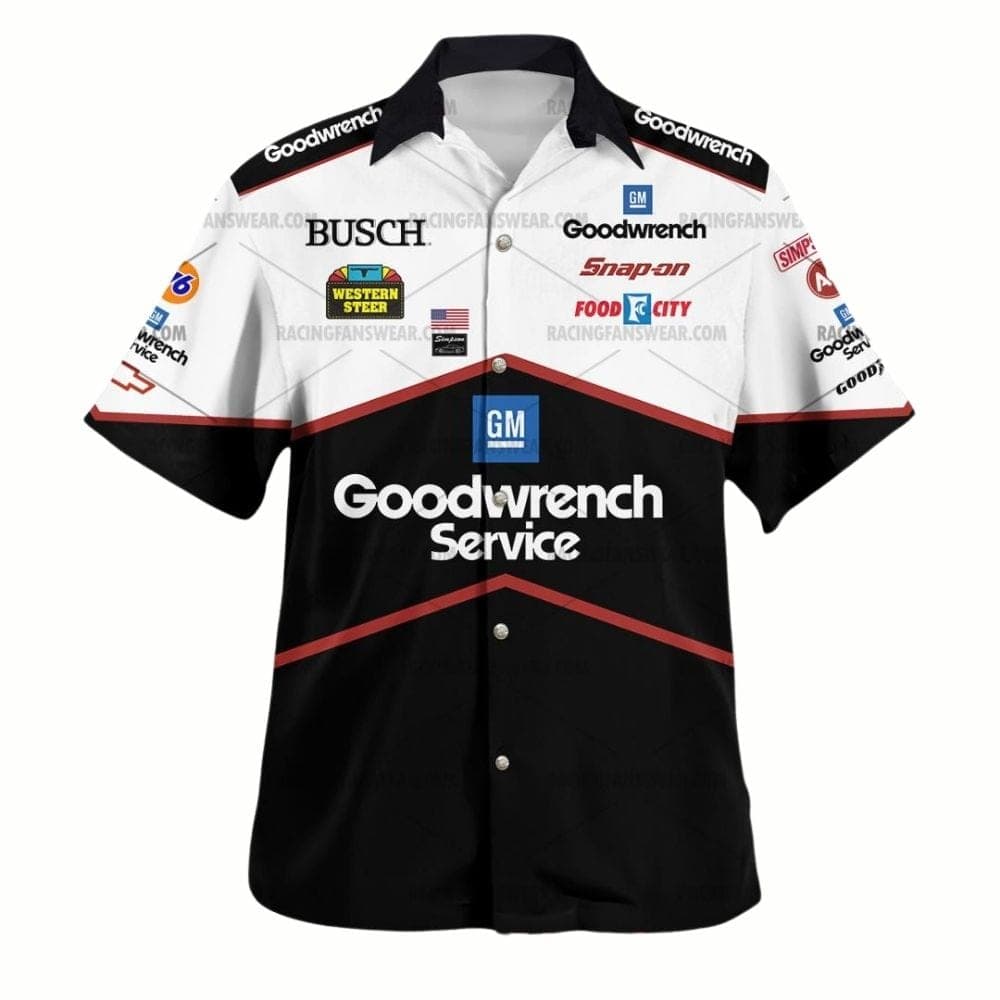 Dale Earnhardt Nascar Racing 1995 Goodwrench Uniform Hawaiian Shirt