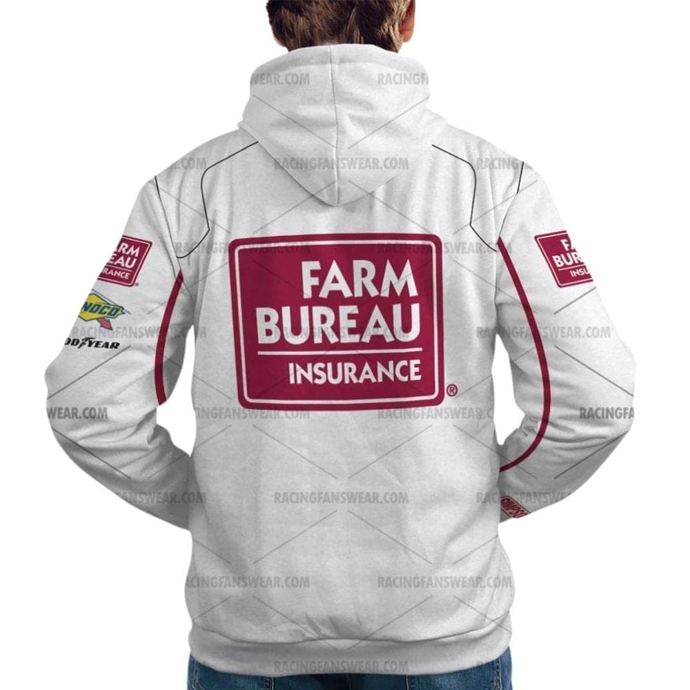 Denny Hamlin Nascar Racing 2009 Farm Bureau Insurance Uniform All Over Print Hoodie