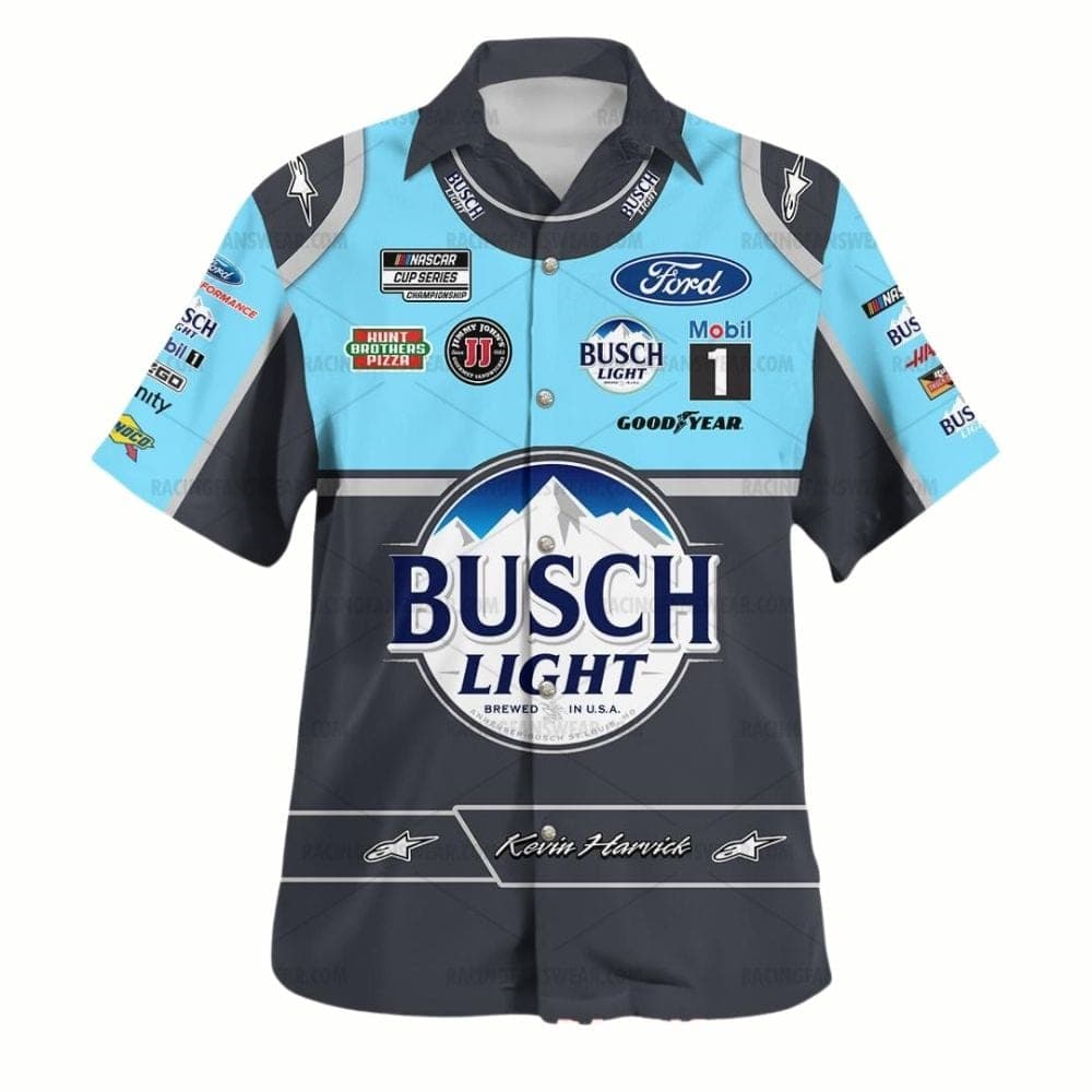 Kevin Harvick Nascar 2022 Busch Light Racing Hawaiian Shirt