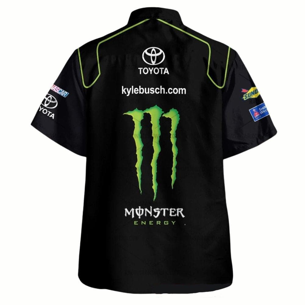 Kyle Busch Nascar Racing 2014 Monster Energy Uniform Hawaiian Shirt