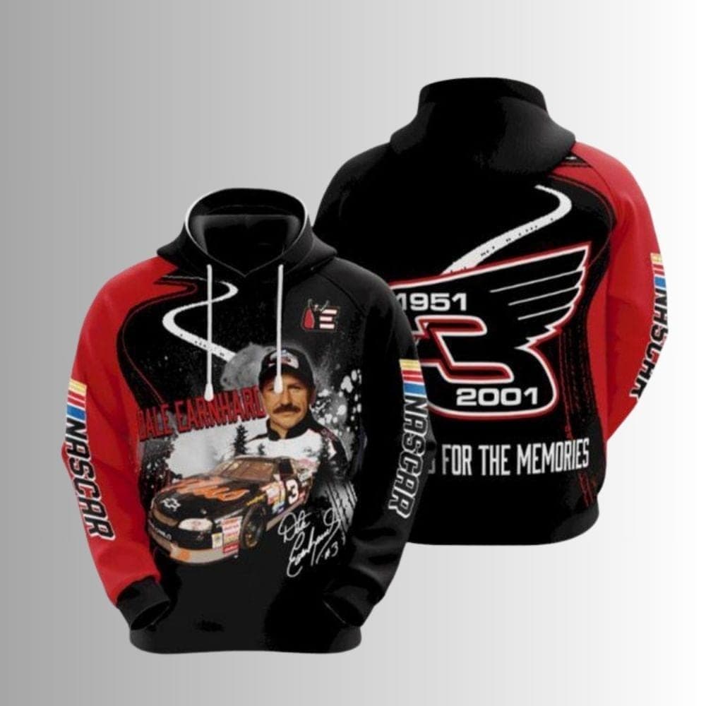 Dale Earnhardt Thank You For The Memories Signature All-over Print Hoodie