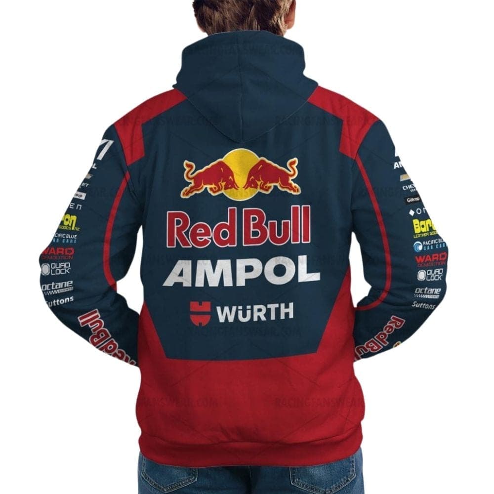 Shane Van Gisbergen Supercars 2023 Red Bull Ampol Wurth Racing Uniform All Over Print Hoodie