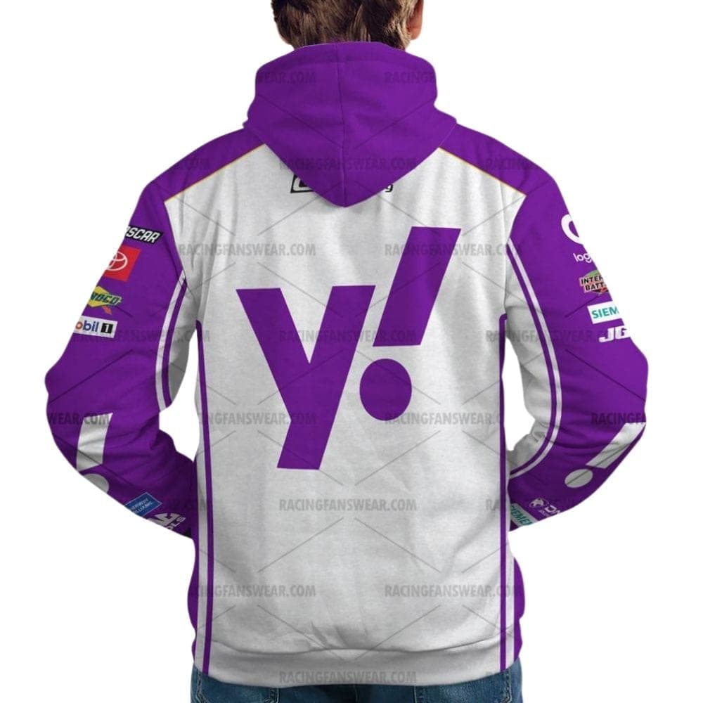 Denny Hamlin Nascar Racing 2025 Yahoo Uniform All Over Print Hoodie