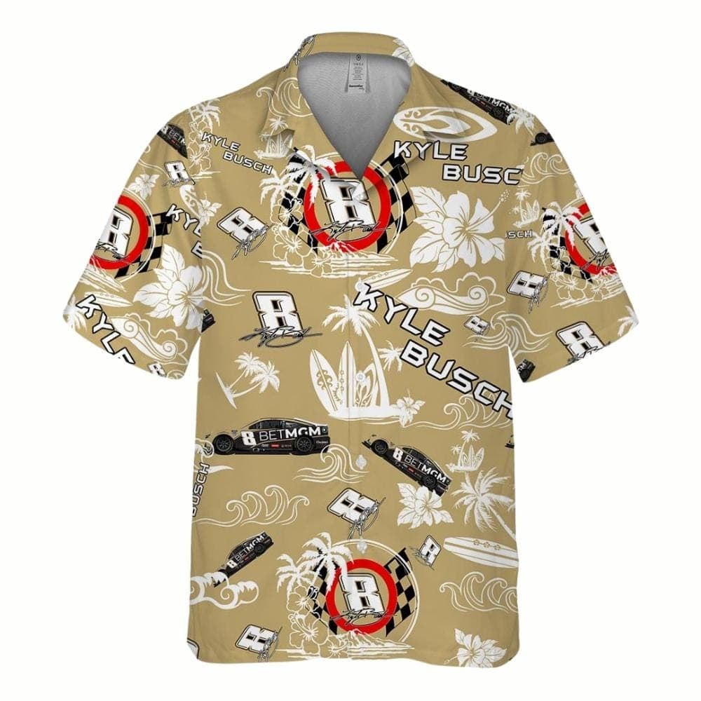 Kyle Busch Nascar 2023 BetMGM Racing Tropical Hawaiian Shirt