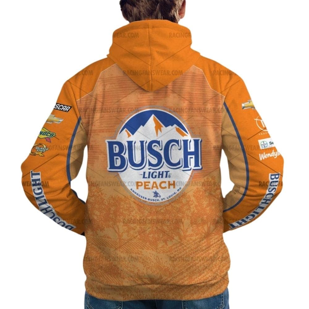Ross Chastain Nascar Racing 2024 Busch Light Peach Uniform All Over Print Hoodie