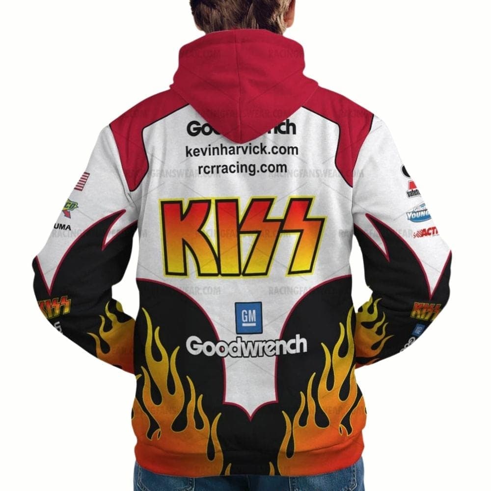Kevin Harvick Nascar Racing 2004 KISS Goodwrench Uniform All-over Print Hoodie