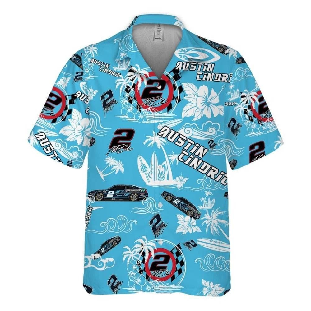 Austin Cindric Nascar Racing Beach Tropical Hawaiian Shirt