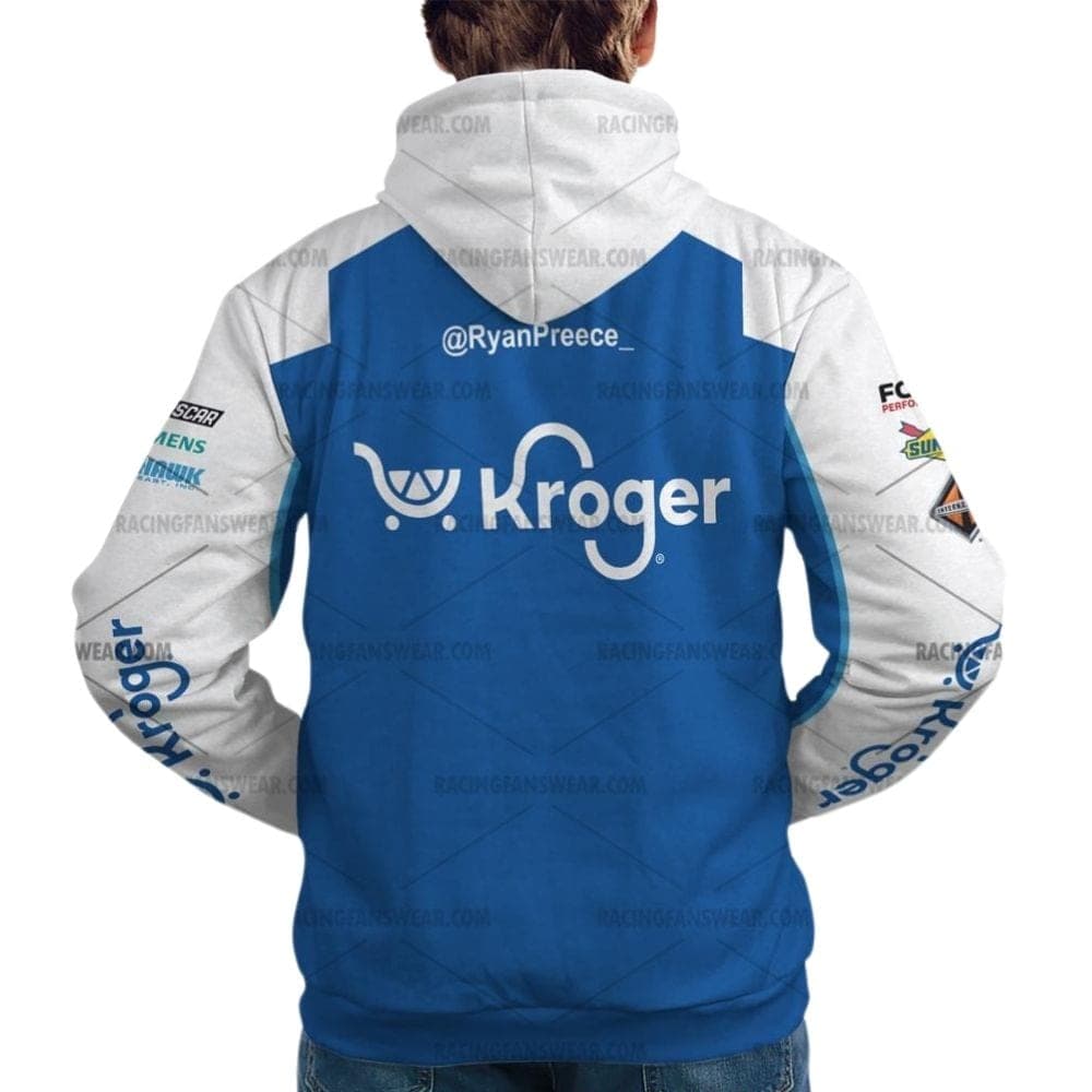 Ryan Preece Nascar Racing 2025 Kroger Uniform All Over Print Hoodie