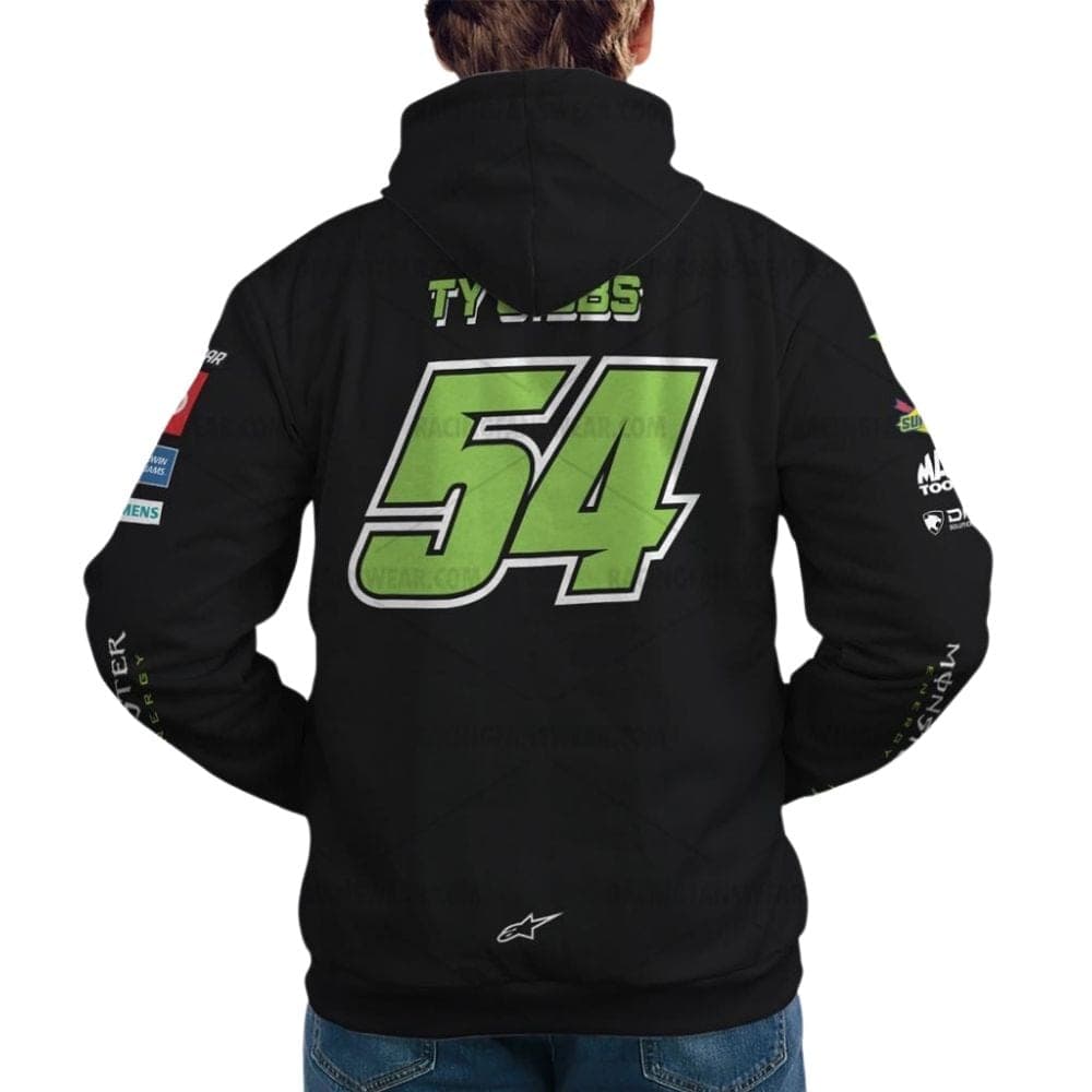 Ty Gibbs Nascar Cup Series Racing 2023 Monster Energy Uniform All Over Print Hoodie