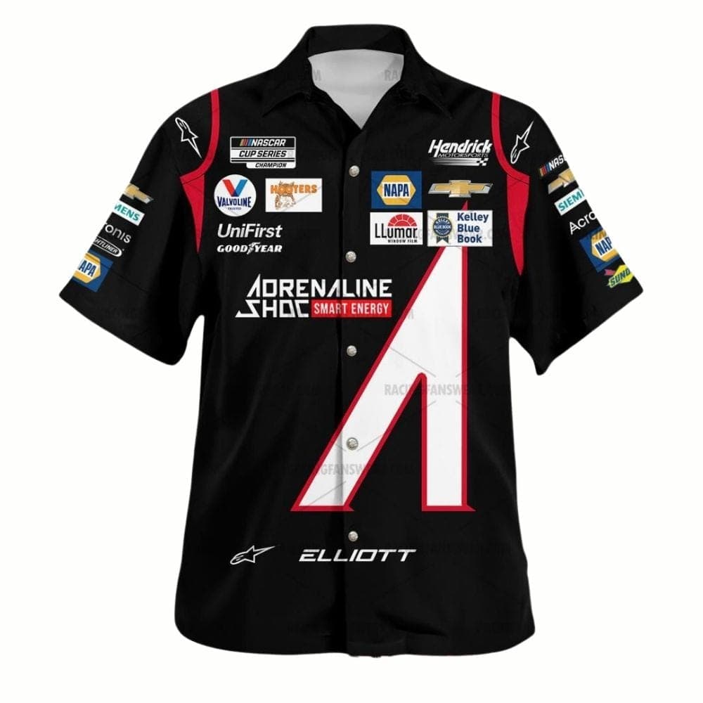 Chase Elliott Nascar Racing 2021 Uniform Hawaiian Shirt