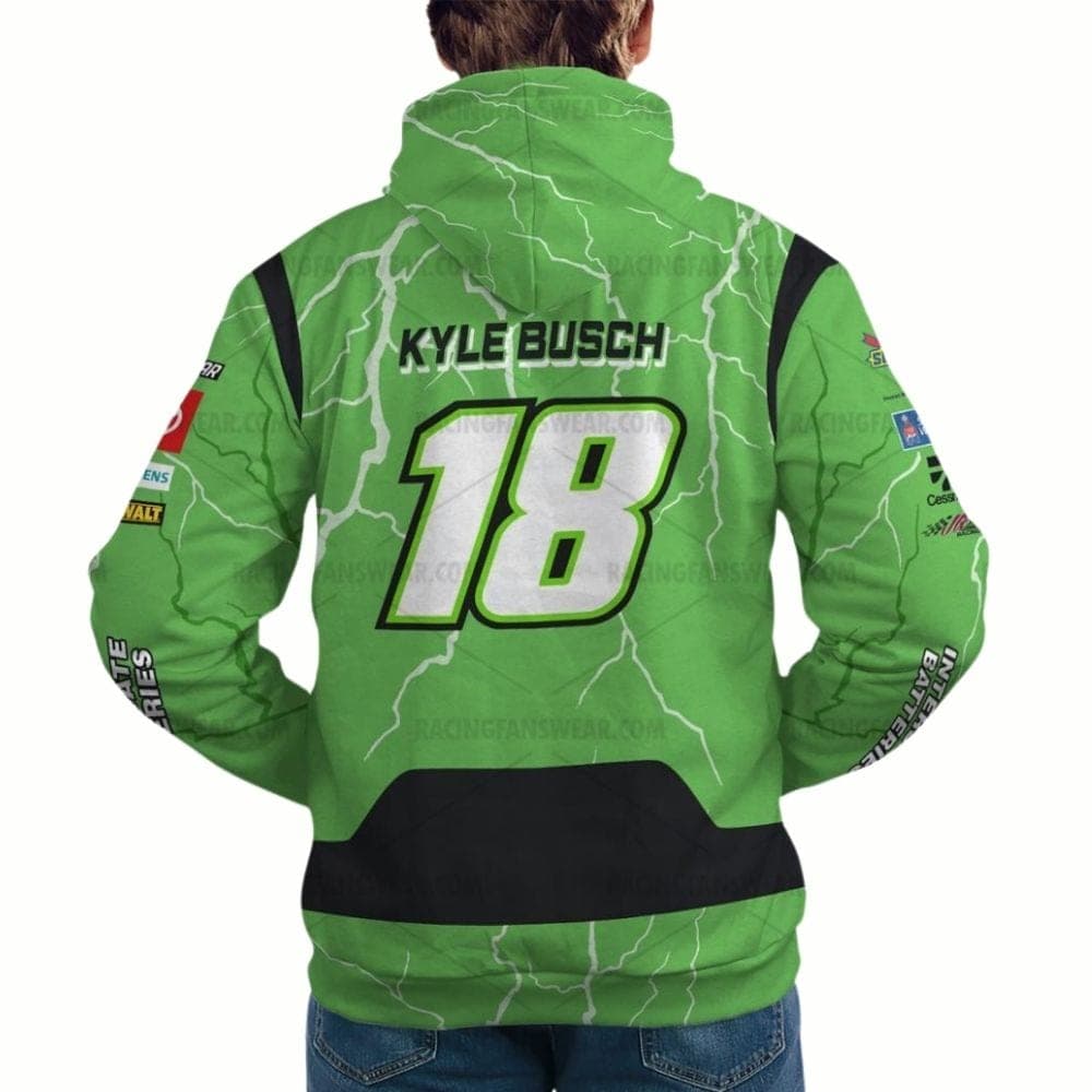 Kyle Busch Nascar Racing 2023 Interstate Batteries Uniform All-over Print Hoodie