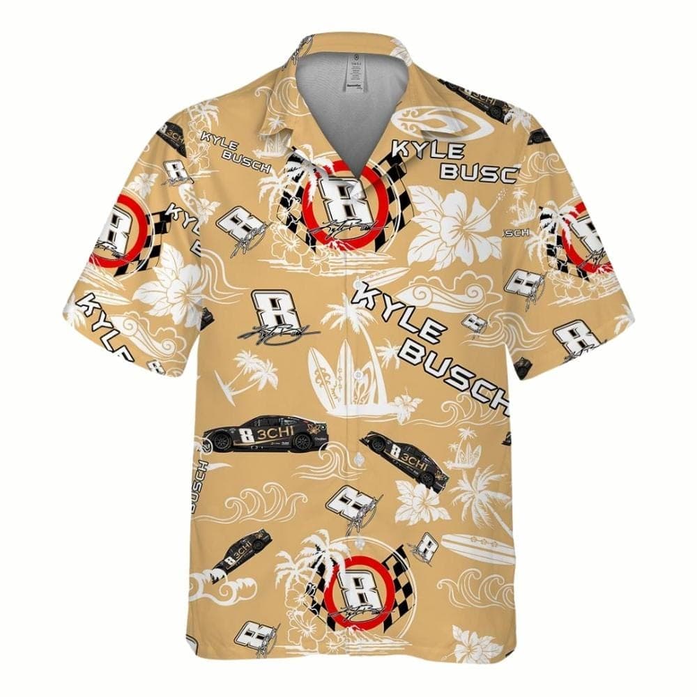 Kyle Busch Nascar 2023 3CHI Racing Tropical Hawaiian Shirt