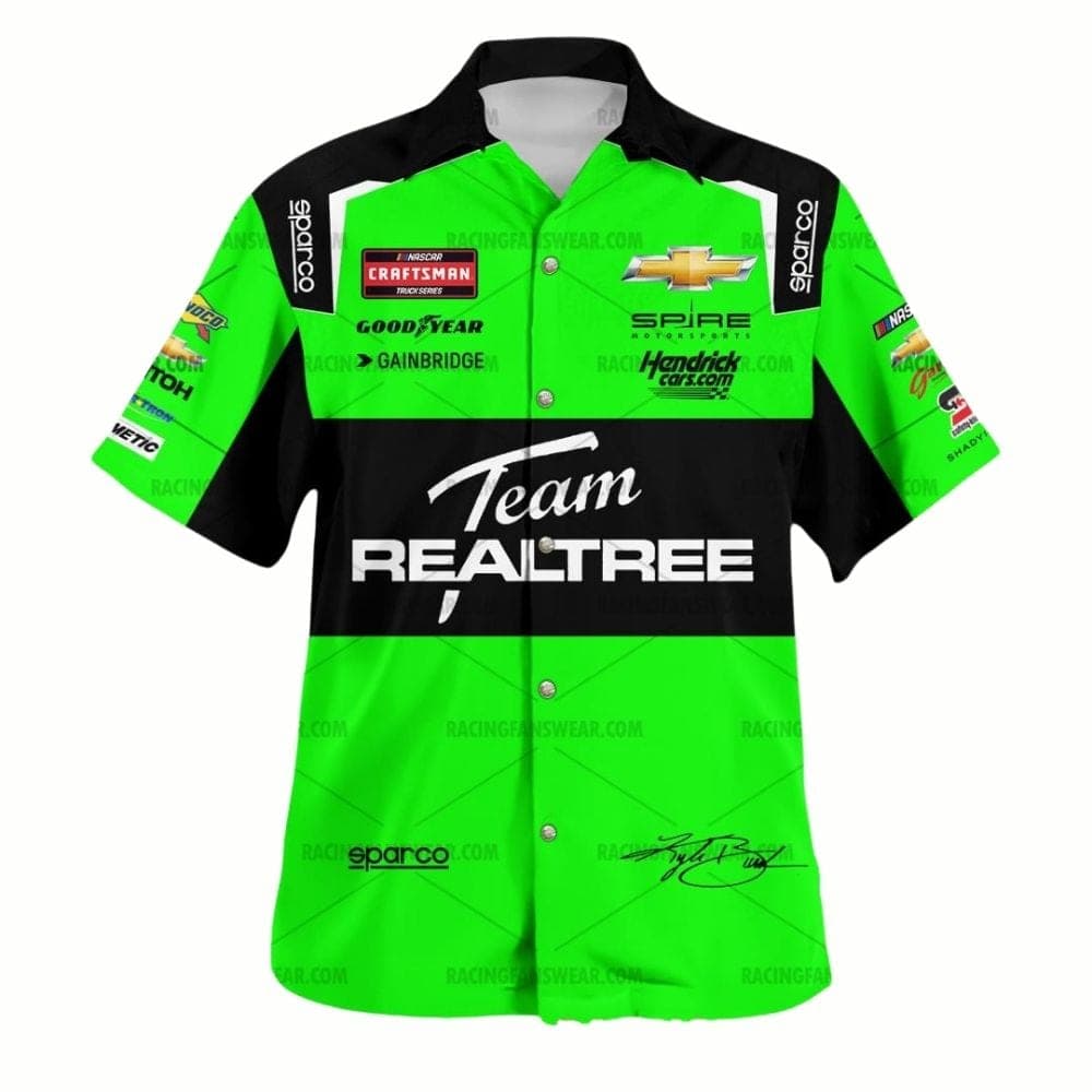 Kyle Busch Nascar Racing 2024 Team Realtree Signature Uniform Hawaiian Shirt