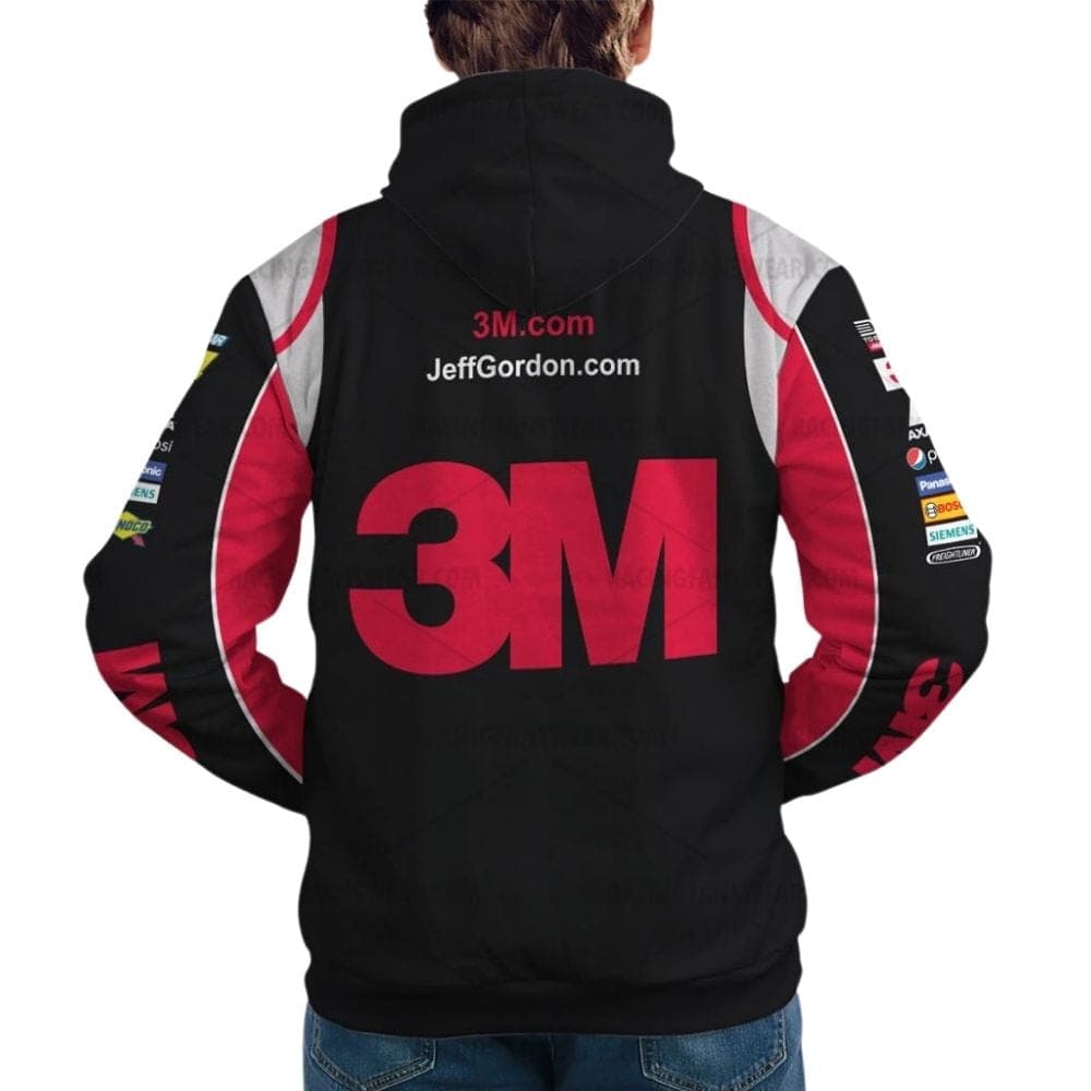Jeff Gordon Nascar Racing 3M Uniform All Over Print Hoodie