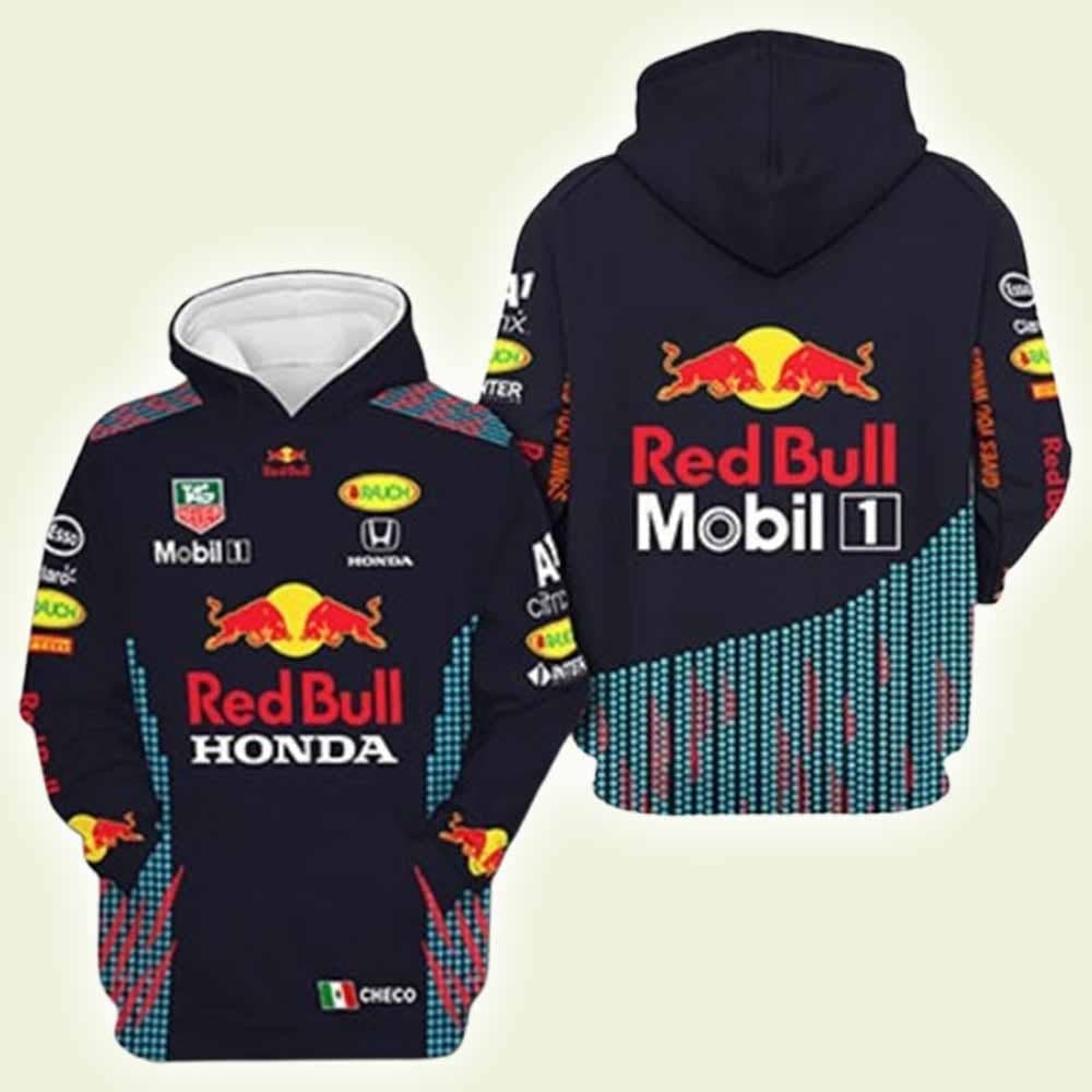 Racer Red Bull Honda Mobil Racing F1 All-over Print Hoodie