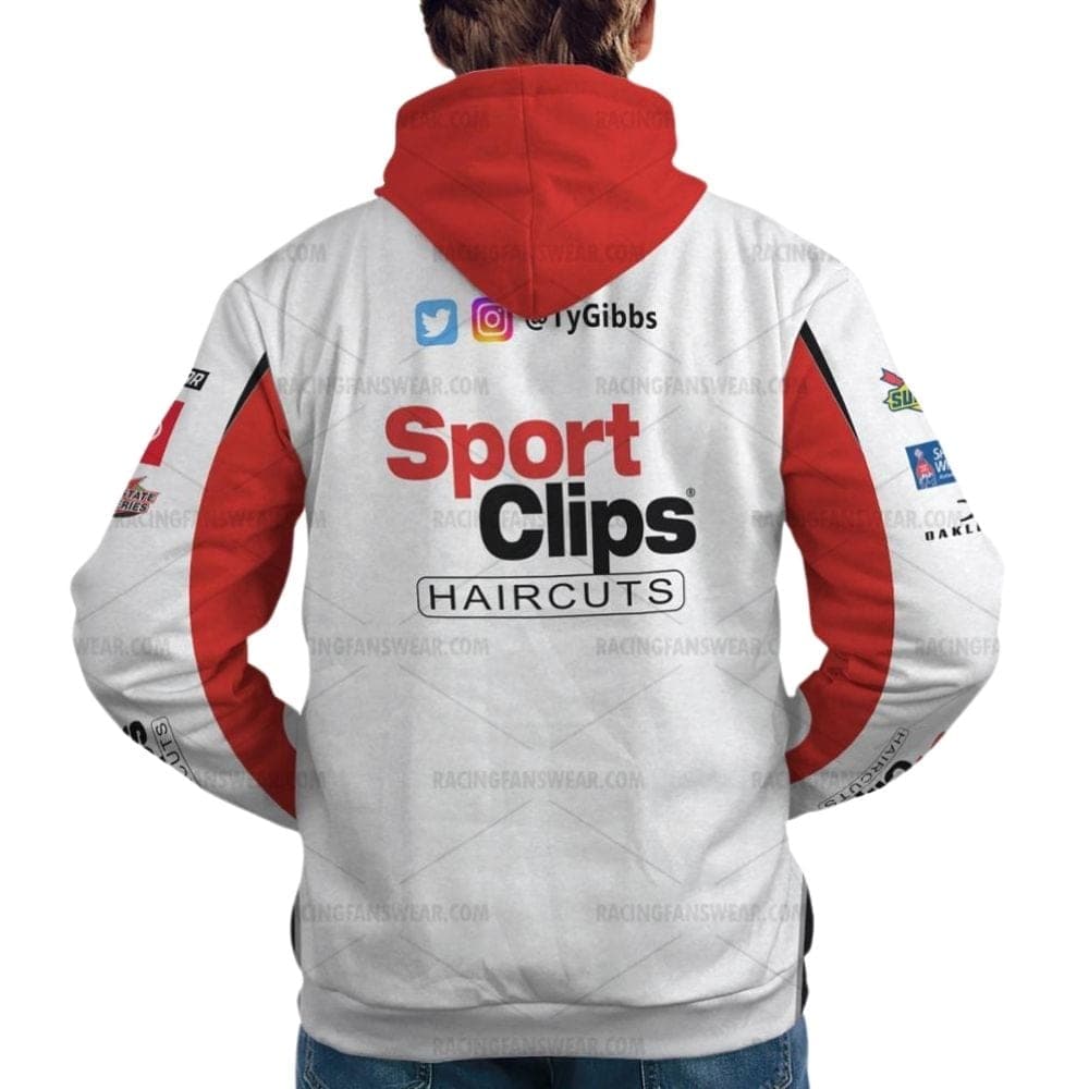Ty Gibbs Nascar 2022 Racing Sport Clips Haircuts Uniform All Over Print Hoodie