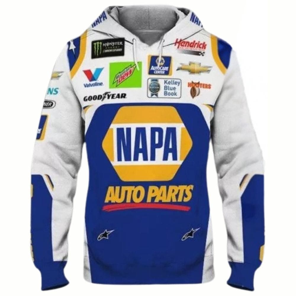Chase Elliott Napa Auto Parts All-over Print Hoodie