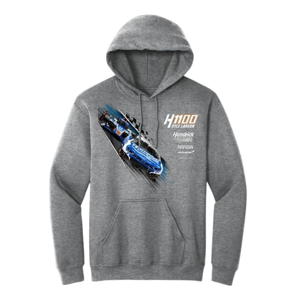 Kyle Larson HendrickCars.Com H1100 Dual Signature All Over Print Hoodie