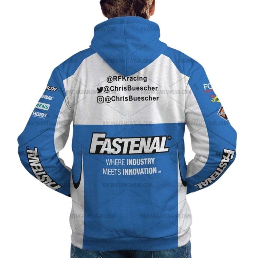 Chris Buescher Nascar Racing 2025 Uniform All Over Print Hoodie