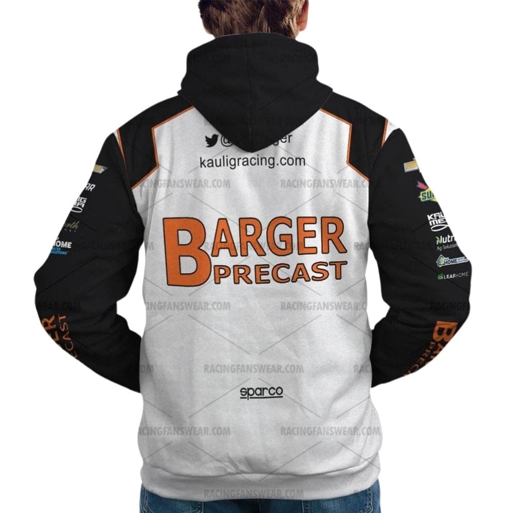 AJ Allmendinger Nascar Racing 2021 Barger Precast Uniform All Over Print Hoodie
