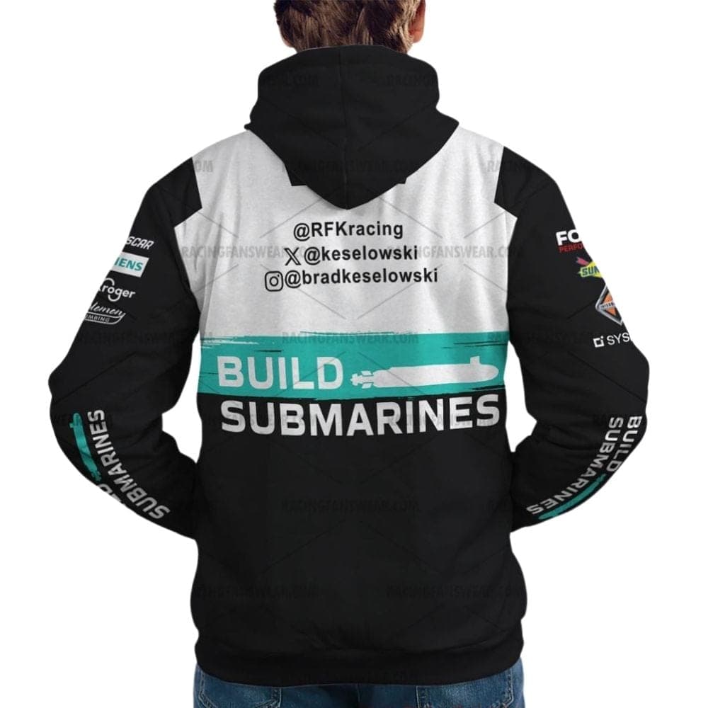 Brad Keselowski Nascar Racing Build Submarines 2025 Uniform All Over Print Hoodie