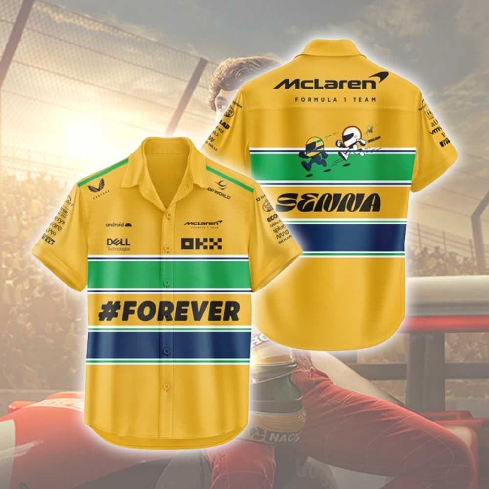 McLaren Formula 1 Ayrton Senna Hawaiian Shirt