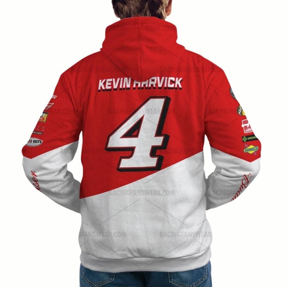 Kevin Harvick Nascar Budweiser, Jimmy John's, Mobil 1 Racing Uniform All-over Print Hoodie