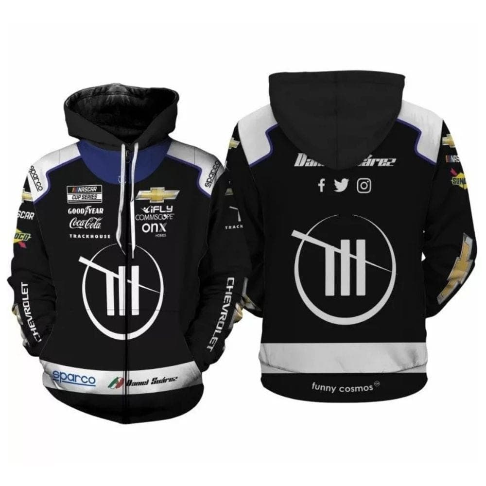 Daniel Suarez Nascar Racing 2022 Chevrolet Coca Cola And Good Year Uniform All Over Print Hoodie