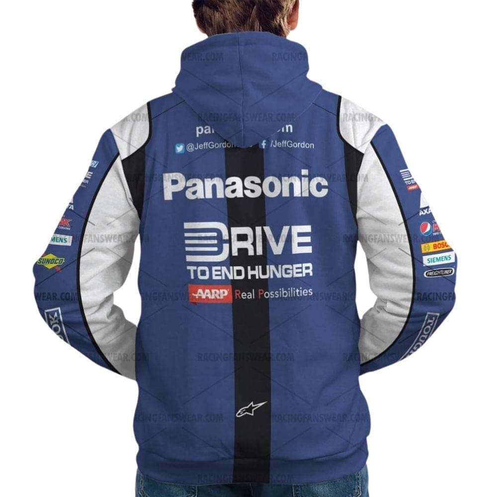 Jeff Gordon Nascar Racing 2014 Panasonic Uniform All Over Print Hoodie