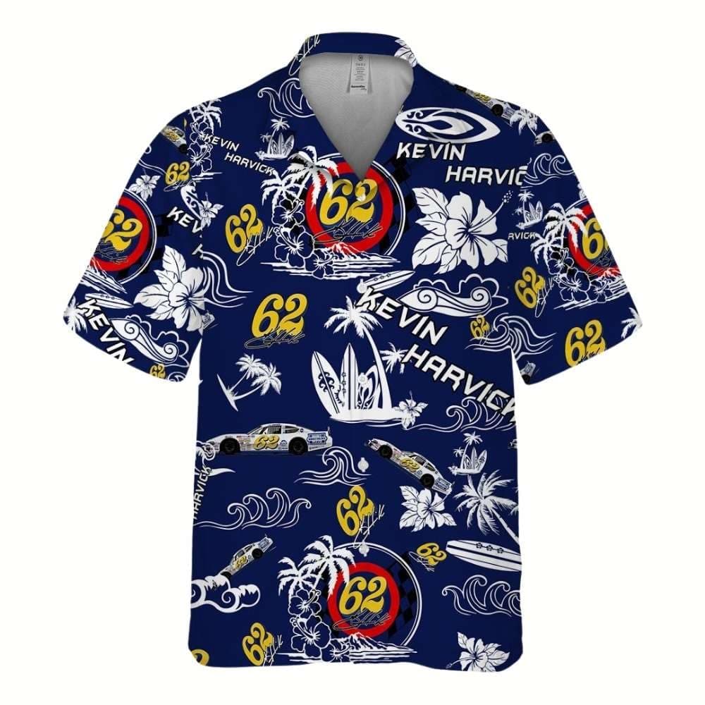 Kevin Harvick Nascar 2023 Racing Floral Tropical Signature Hawaiian Shirt