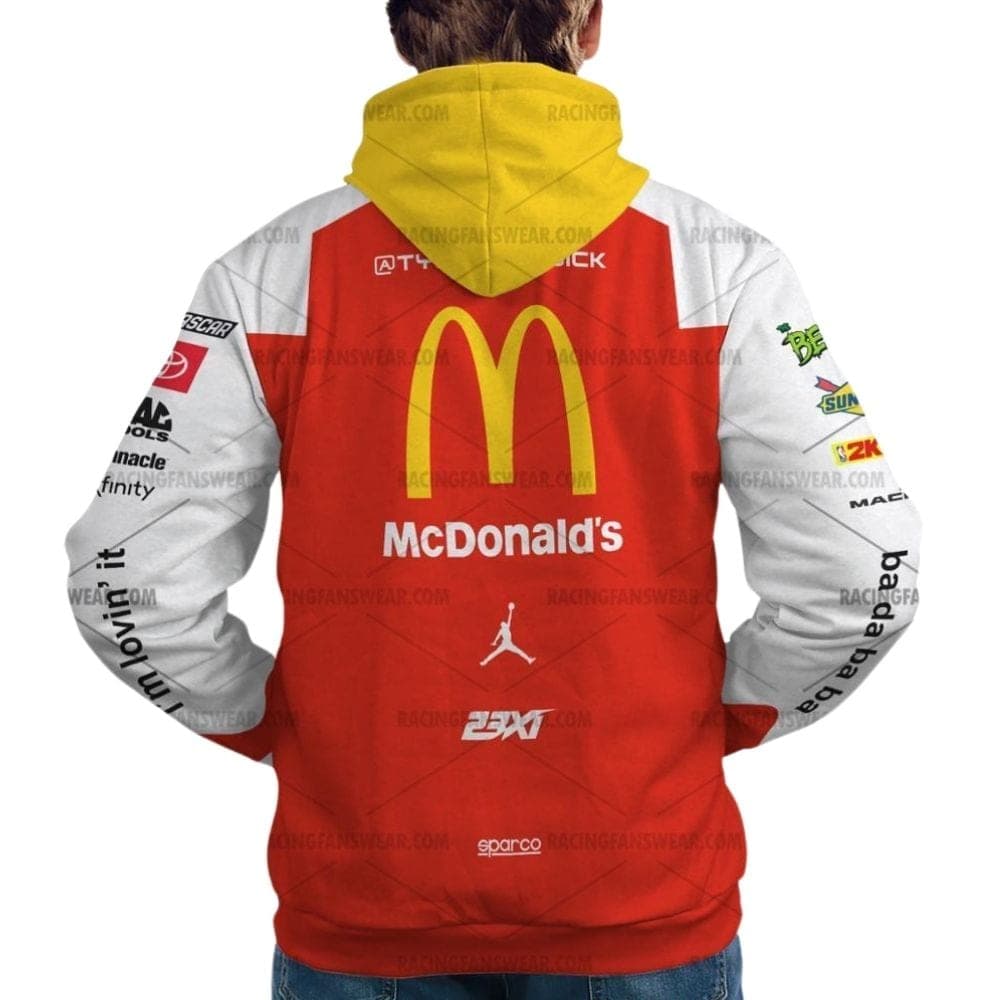 Tyler Reddick Nascar Racing 2024 McDonalds All Over Print Hoodie