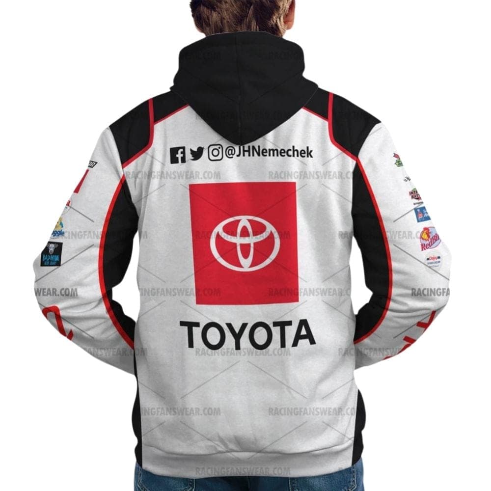 John Hunter Nemechek Nascar Racing 2024 Joe Gibbs Racing Toyota Uniform All Over Print Hoodie