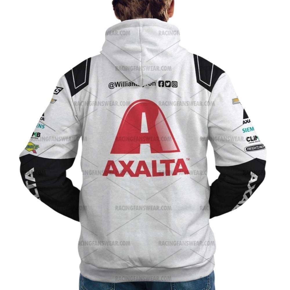 William Byron Nascar Racing 2024 Hendrick Motorsports Axalta Uniform All Over Print Hoodie