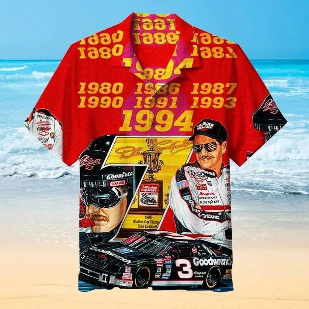 Nascar Dale Earnhardt 007 Hawaiian Shirt